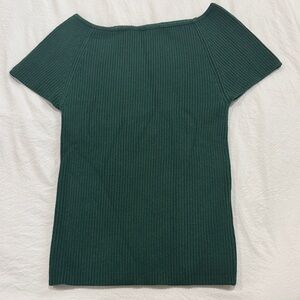 Princess Highway Forest Green Ribbed Top